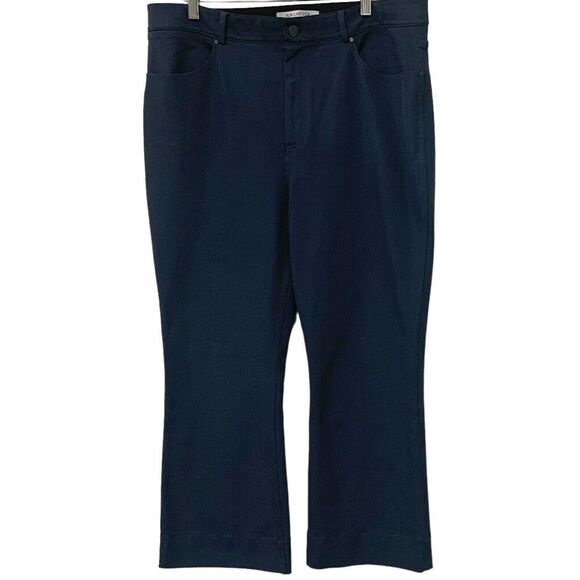 MM LaFleur | Pants Gray Bootcut Cotton Stretch- Size 14 - Picture 1 of 8